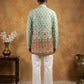 Printed Cotton Blend Thread Work Kurta ( ANMKO 337 Pista )