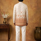 Printed Cotton Blend Thread Work Kurta ( ANMKO 337 White )