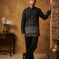 Printed Cotton Blend Thread Work Kurta ( ANMKO 338 Black )