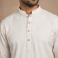 Premium Printed & Thread Work Kurta for Men ( ANMKO 339 White )