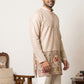 Traditional Printed Thread Work Kurta for Men ( ANMKO 340 Beige )