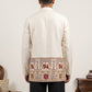 Traditional Printed Thread Work Kurta for Men ( ANMKO 340 White )