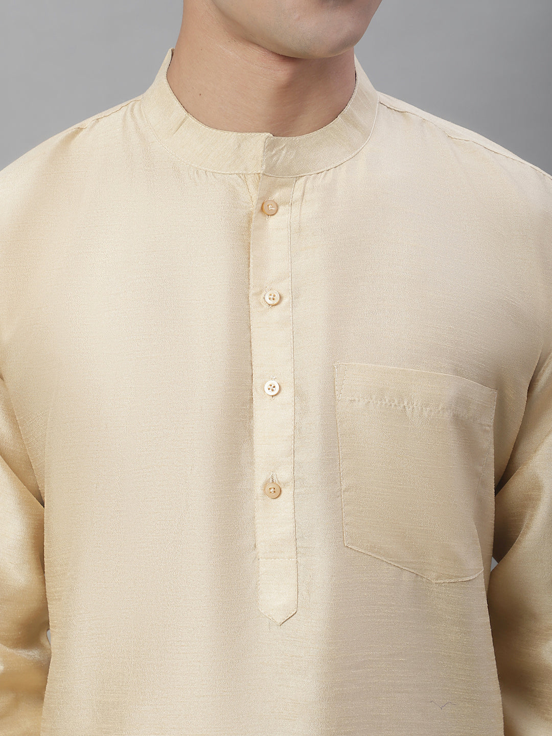 Solid Kurta Pyjama with Embroidered Nehru Jacket ( ANMKPWC 110G 7001Blue )
