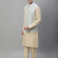 Solid Kurta Pyjama with Embroidered Nehru Jacket ( ANMKPWC 110G 7001Grey )