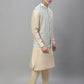 Solid Kurta Pyjama with Embroidered Nehru Jacket ( ANMKPWC 110G 7001Grey )