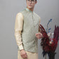 Solid Kurta Pyjama with Embroidered Nehru Jacket ( ANMKPWC 110G 7001Pista )