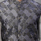 Solid Kurta Pyjama with Woven Design Nehru Jacket ( ANMKPWC 110W 7002Grey )