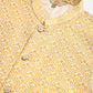 Solid Kurta Pyjama with Woven Design Nehru Jacket ( ANMKPWC 110W 7003Golden )