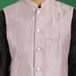 Embroidered and Sequin Nehru Jacket with Solid Kurta Pyjama ( ANMKPWC 592B 7011Purple )
