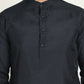Embroidered Nehru Jacket With Solid Kurta Pyjama ( ANMKPWC 592B 7021Peach  )