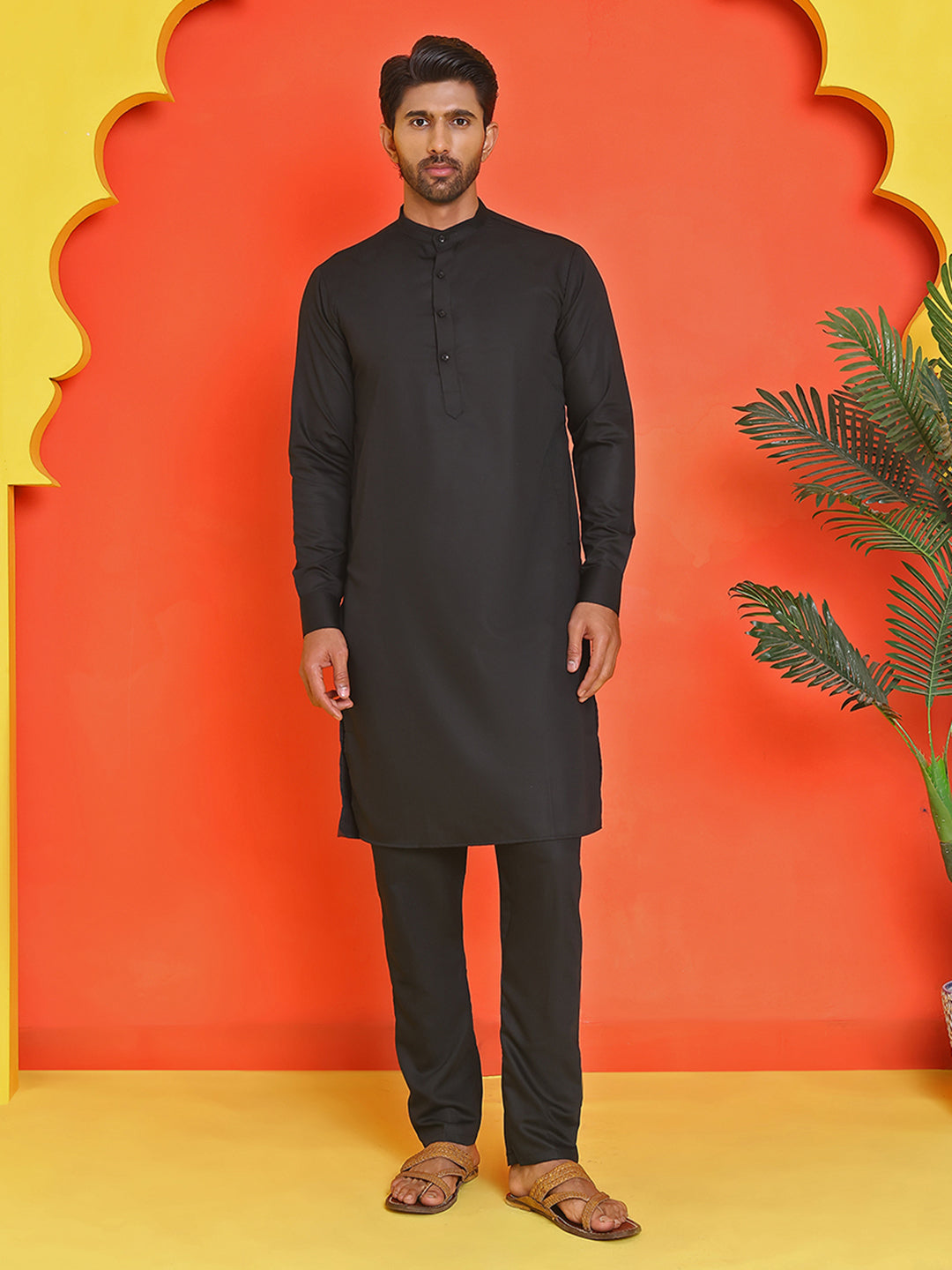 Men's Velvet Nehru Jacket With Solid Kurta Pyjama ( ANMKKPWC 592B 7022Blue )