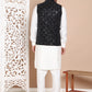 Men's Velvet Nehru Jacket With Solid Kurta Pyjama ( ANMKPWC 592W 7017Black )