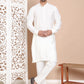 Men's Velvet Nehru Jacket With Solid Kurta Pyjama ( ANMKPWC 592W 7017Navy )