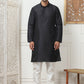 Woven Design Nehru Jacket With Solid Kurta Pyjama ( ANMKPWC 636B 7015Maroon )