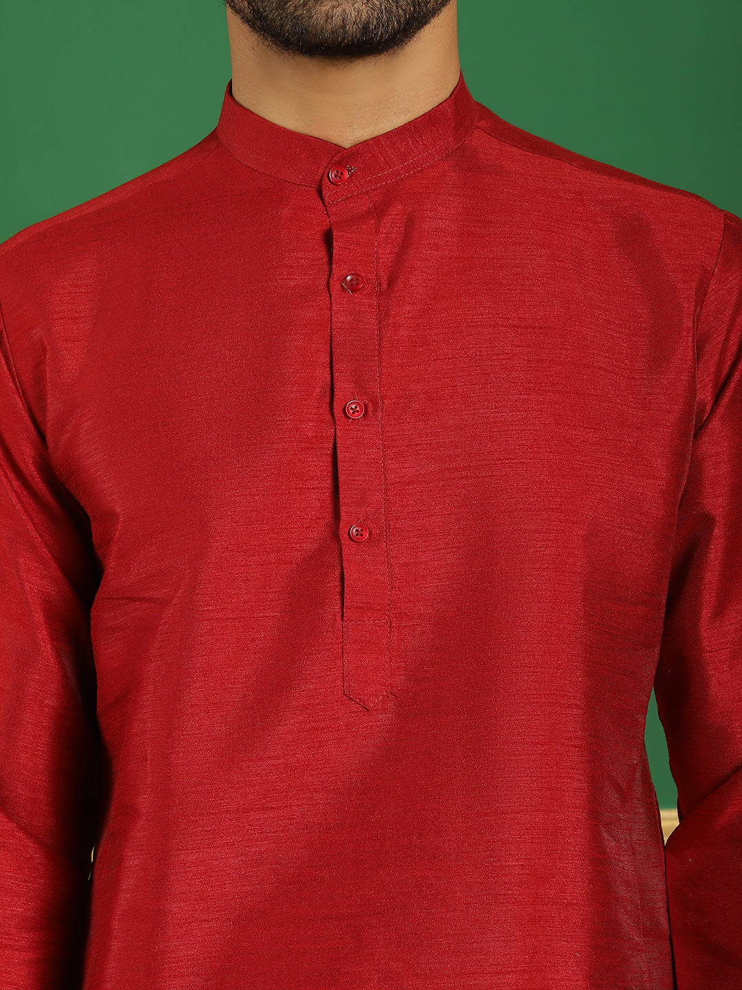 Embroidered and Sequin Nehru Jacket with Solid Kurta Pyjama ( ANMKPWC 636M 7011White )