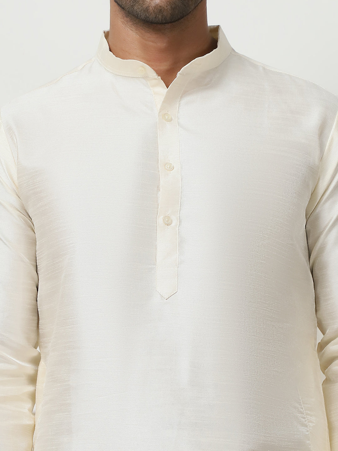 Woven Design Nehru Jacket With Solid Kurta Pyjama ( ANMKPWC 636W 7014Pista )