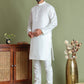 Men's Woven Design Nehru Jacket With Solid Kurta Pyjama ( ANMKPWC 592W 7019Black )