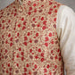 Floral Printed Nehru Jacket Kurta Set ( ANMKPWC 636W 7031Red )