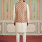 Floral Printed Nehru Jacket Kurta Set ( ANMKPWC 636W 7032Red )