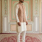 Floral Printed Nehru Jacket Kurta Set ( ANMKPWC 636W 7032Red )