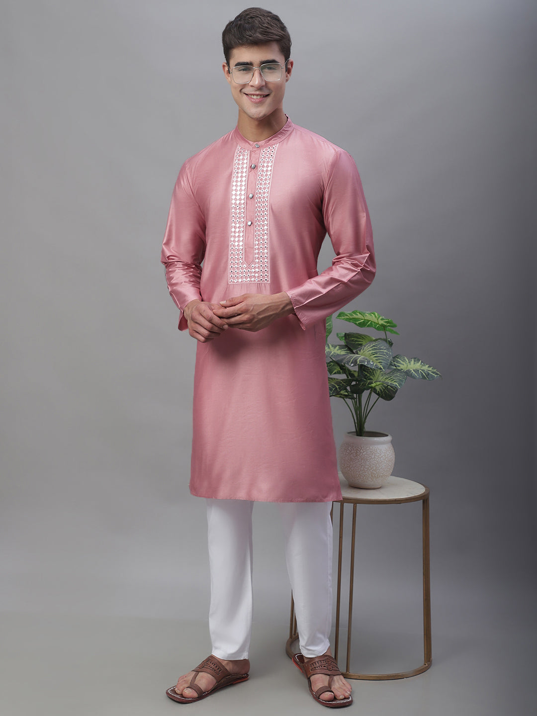 Mirror Work Kurtas ( ANMKO 108Magenta )  [RT] [P-13]