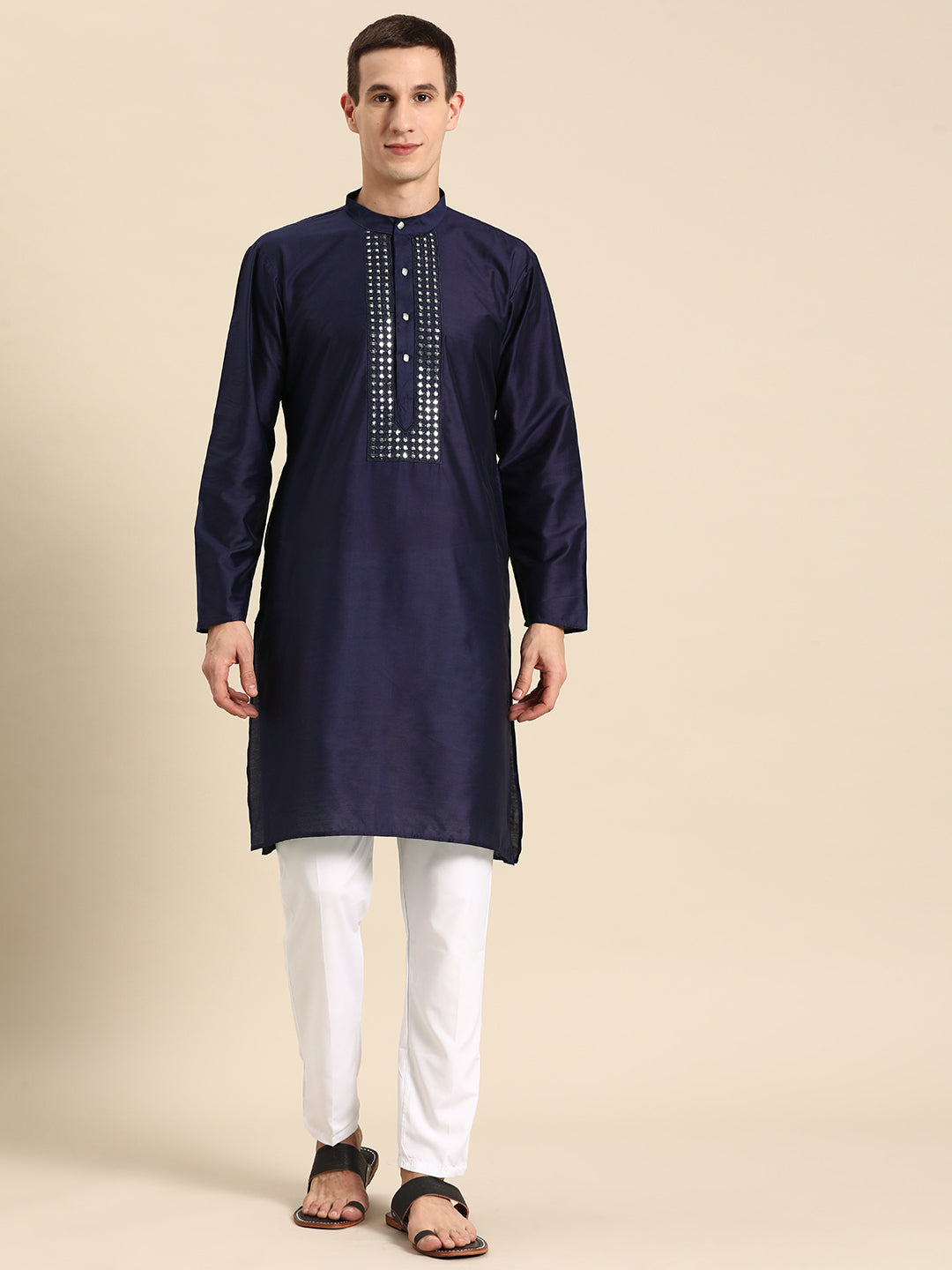 Mirror Work Kurtas ( ANMKO 108Navy )  [RT] [P-13]