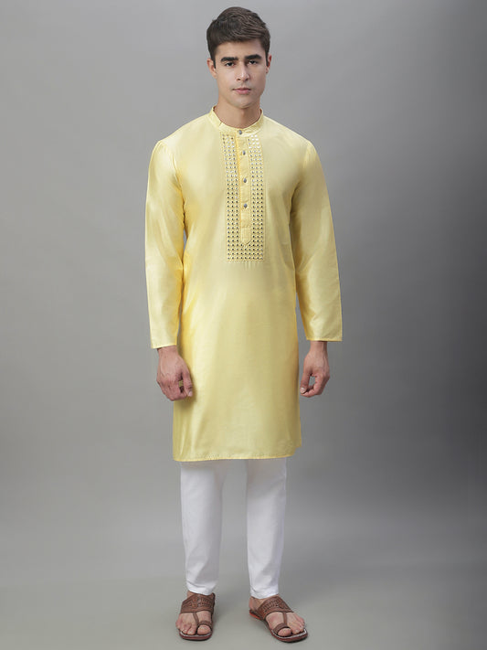 Mirror Work Kurtas ( ANMKO 108Yellow )  [RT] [P-13]