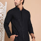 Embroidered Ethnic Kurtas ( RANMKO 109Black )