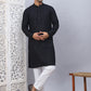 Embroidered Ethnic Kurtas ( RANMKO 109Black )