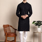 Embroidered Ethnic Kurtas ( RANMKO 109Black )
