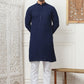 Embroidered Ethnic Kurtas ( RANMKO 109Navy )