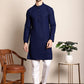 Embroidered Ethnic Kurtas ( RANMKO 109Navy )