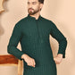 Embroidered Ethnic Kurtas ( RANMKO 109Olive )