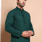 Embroidered Ethnic Kurtas ( RANMKO 109Olive )