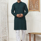 Embroidered Ethnic Kurtas ( RANMKO 109Olive )