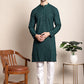 Embroidered Ethnic Kurtas ( RANMKO 109Olive )