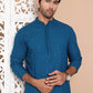Embroidered Ethnic Kurtas ( RANMKO 109Peacock )