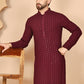 Embroidered Ethnic Kurtas ( RANMKO 109Purple )