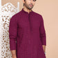 Embroidered Ethnic Kurtas ( RANMKO 109Purple )