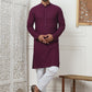 Embroidered Ethnic Kurtas ( RANMKO 109Purple )