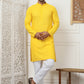 Embroidered Ethnic Kurtas ( RANMKO 109Yellow )