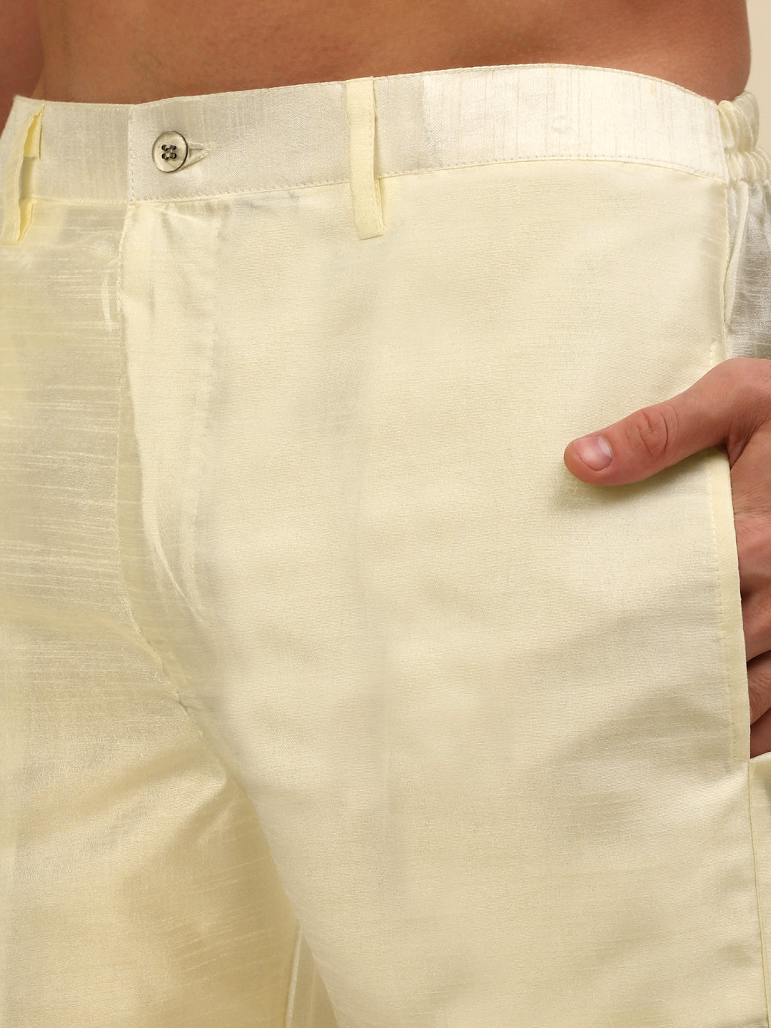 Solid Kurta Pyjama ( ANMKP 110White )