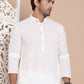 Classic Cotton Embroidered Kurtas ( RANMKO 145Cream )