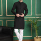 Classic Embroidered Kurtas ( RANMKO 159Black )