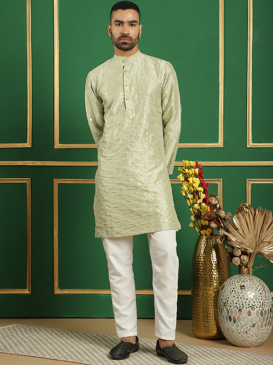 Embroidered Mirror Work Kurtas ( ANMKO 163Pista )  [RT] [P-14]