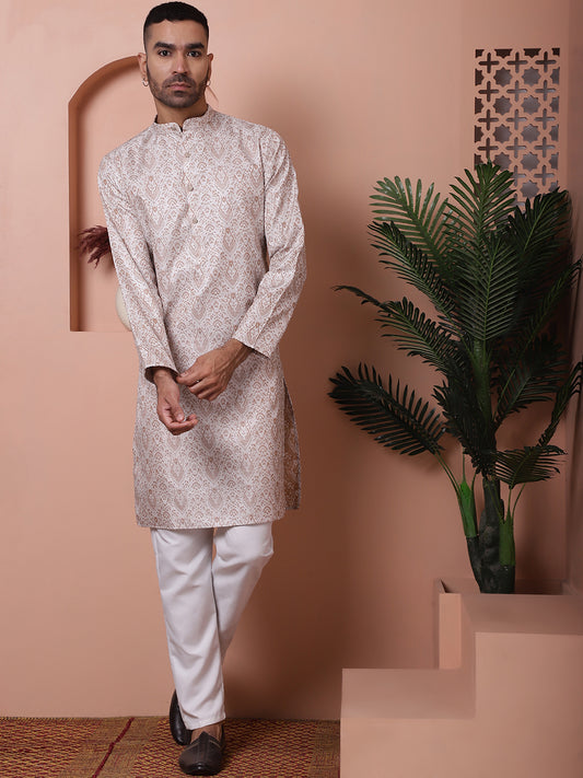 White Silk Blend Straight Kurtas. ( ANMKO 173White )  [RT] [A-3-4]