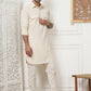 Men's Solid Pathani Kurta with Pyjama ( ANMKP 189Beige )