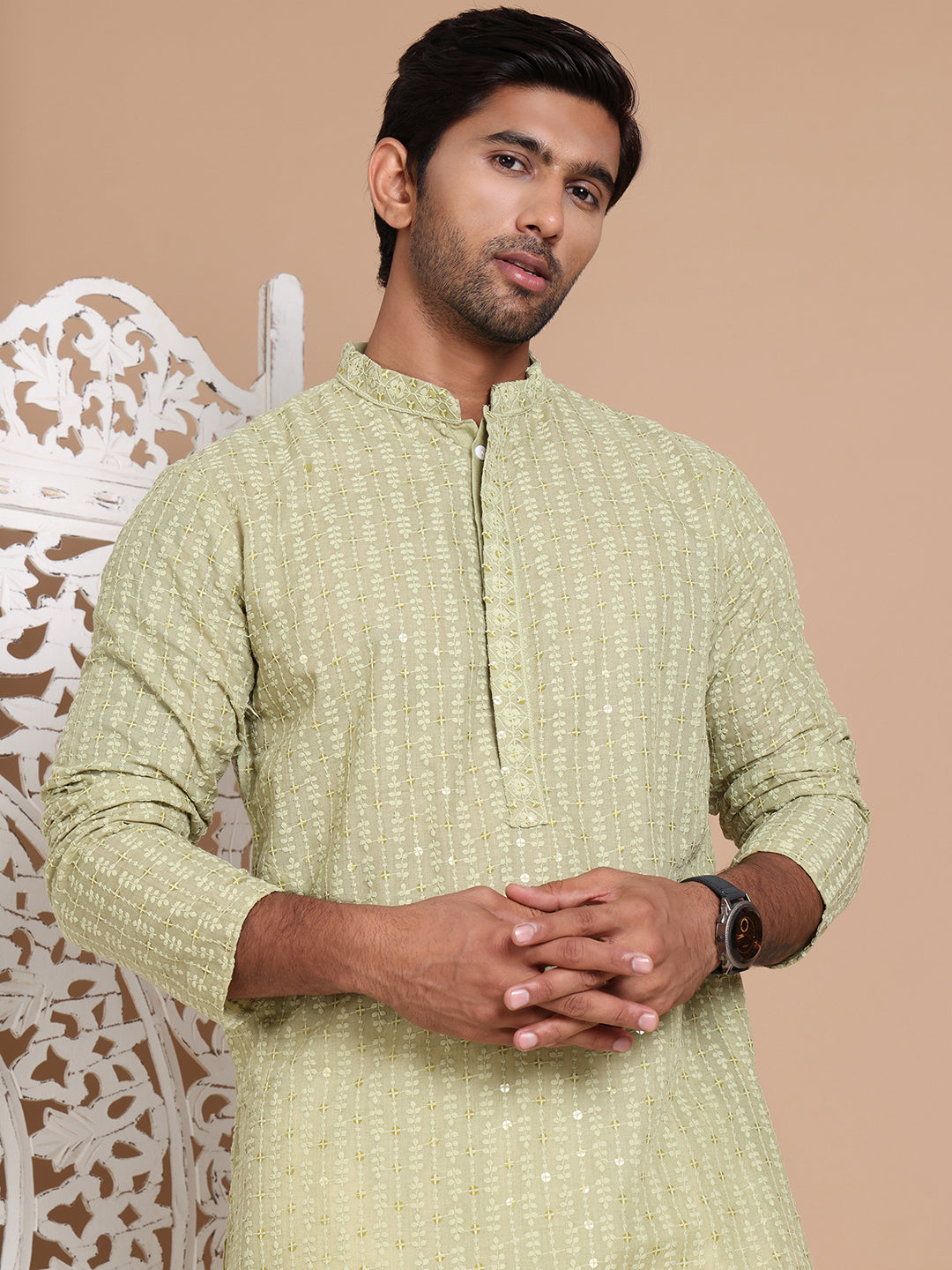 Sequin Embroidered Pure Cotton Kurtas ( ANMKO 192Pista )  [RT] [P-14]