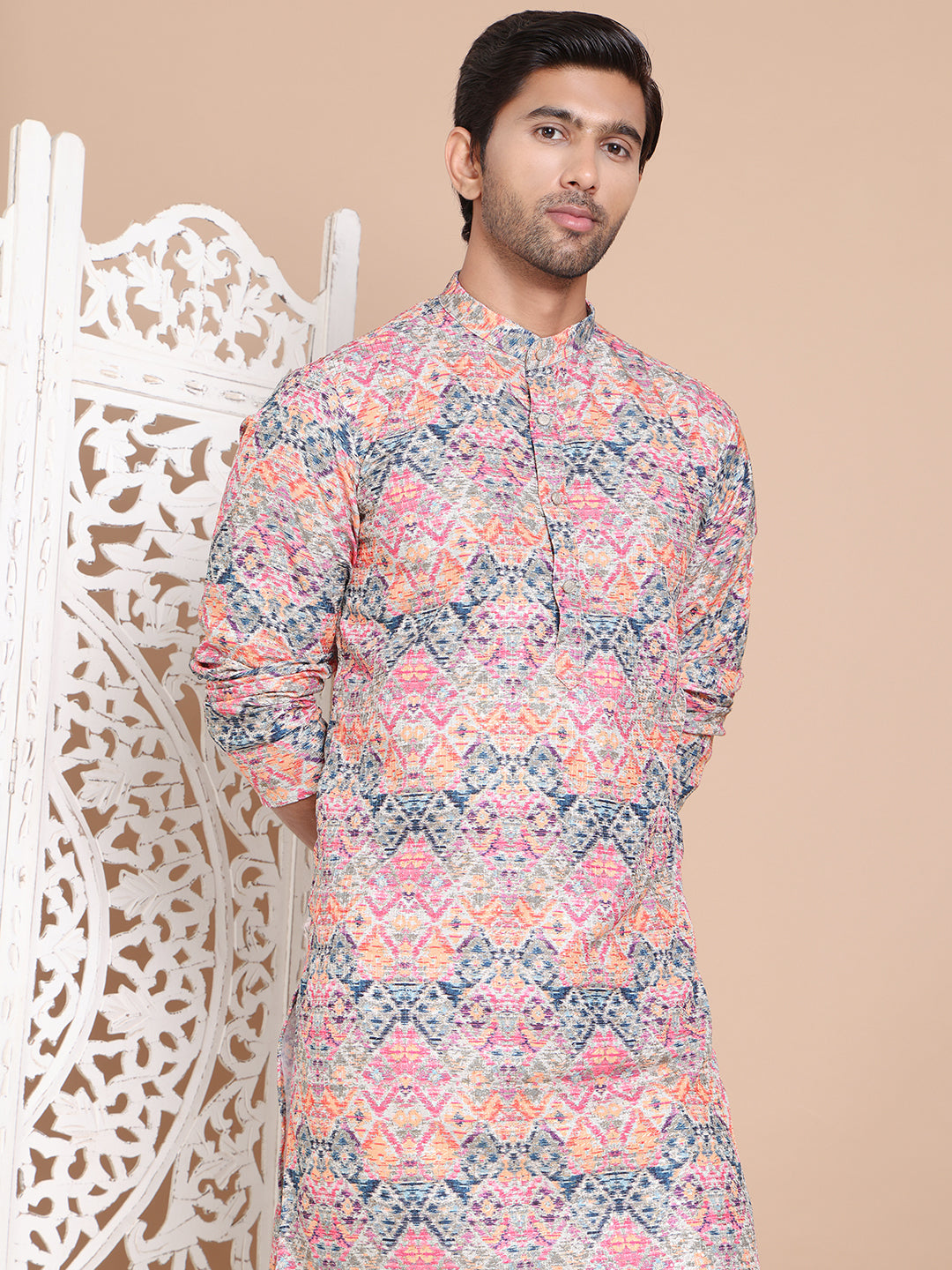 Printed and Emrbroidered Kurtas ( ANMKO 194Multi ) [RT] [ O5 ]