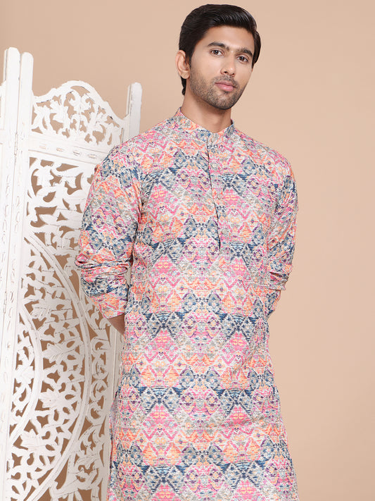 Printed and Emrbroidered Kurtas ( ANMKO 194Multi ) [RT] [ O5 ]